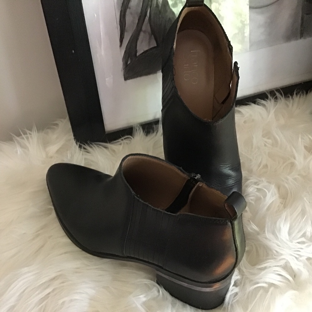 Leather booties